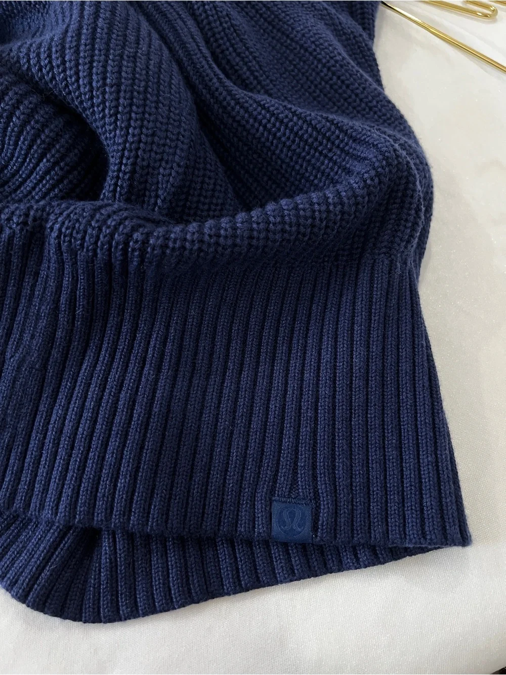 Lululemon Cashlu Sweater Wrap Night Sea Navy Blue Knit Loungewear